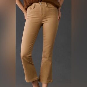 Frame Tan Le Crop Mini Boot Pants